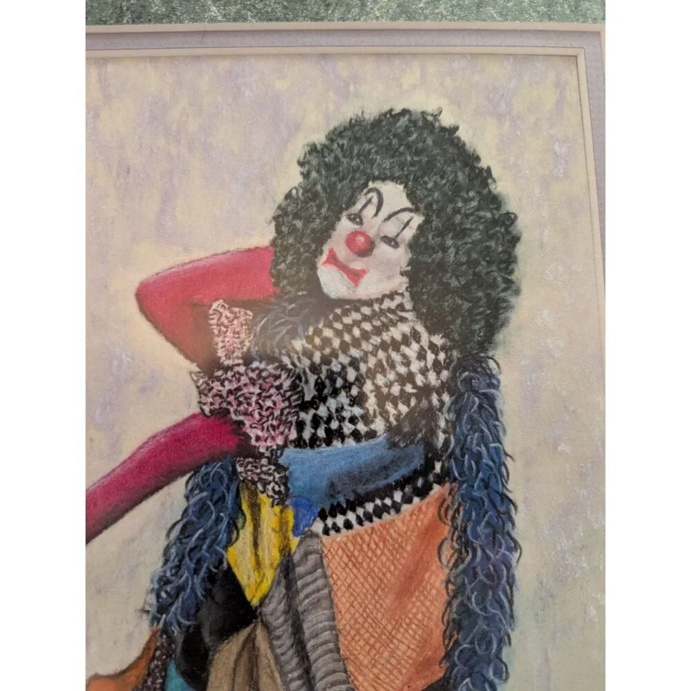 Dodson Daddy's‎ Gift Chair Dance semi-erotic hobo clown framed Hobby Lobby 15x19